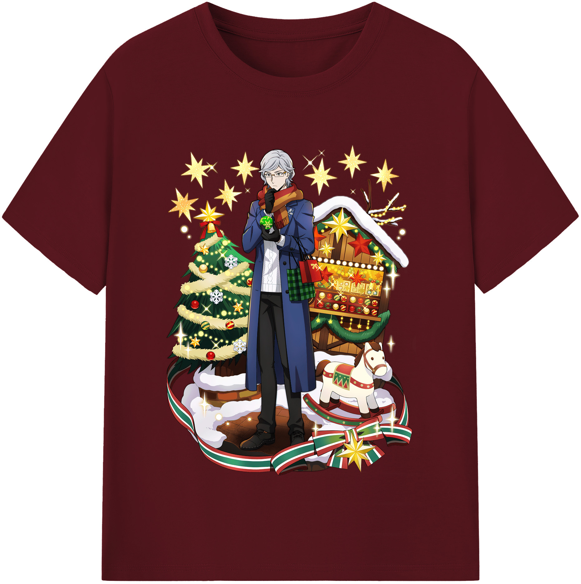 （画像用） 文豪ストレイドッグス Bungo Stray Dogs 綿100％半袖Tシャツ（フロントプリント）